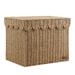 Sam's Pets Nest & Fetch 19"  Wicker Storage Chest in Natural Oak