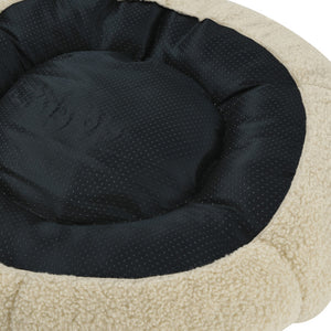 Chloe 23.62'' Cuddler Dog Bed In Beige