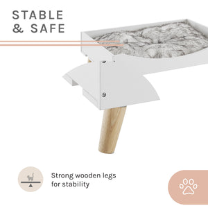 Chauncy® 9" White Cat Tree