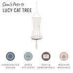 Lucy Macramé White Cat Tree