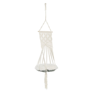 Lucy Macramé White Cat Tree
