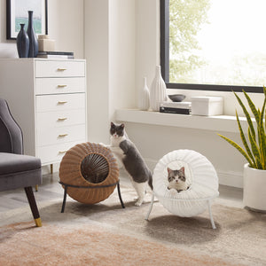 Nala Brown Wicker Cat Condo