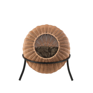 Nala Brown Wicker Cat Condo