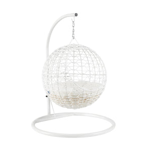 Nala Hanging Egg Cat Condo White