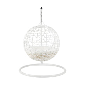 Nala Hanging Egg Cat Condo White
