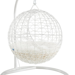 Nala Hanging Egg Cat Condo White