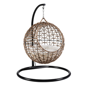 Nala Hanging Egg Cat Condo Brown