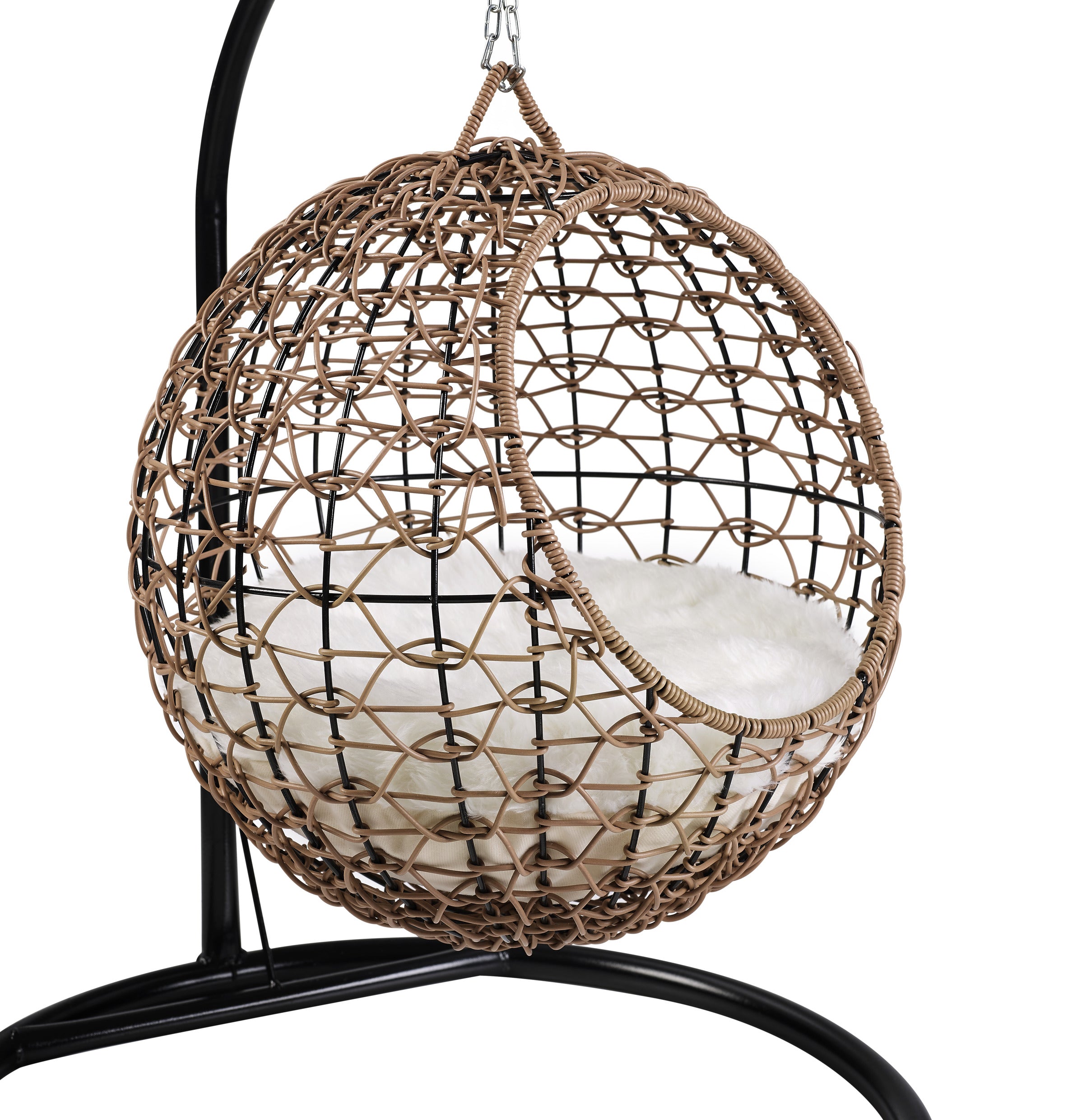 Nala Hanging Egg Cat Condo Brown