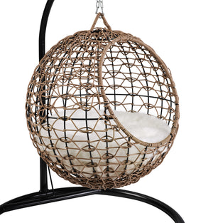 Nala Hanging Egg Cat Condo Brown