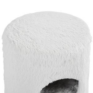 White Cat Tree Cylinder