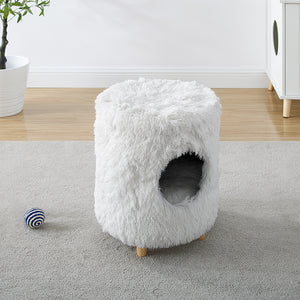 Rocket® 18" White Cat Tree Cylinder