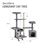 Longshot® 53.5" Gray Cat Tree