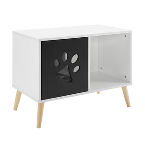 Black and White Cat Tree End Table