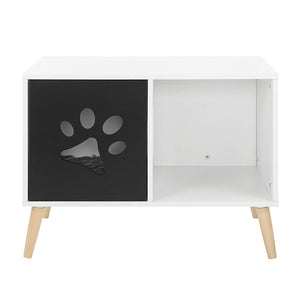 Black and White Cat Tree End Table