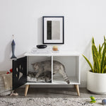 Convertible® 22" Black and White Cat Tree End Table