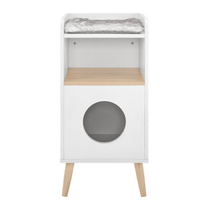 White Cat Tree Bookshelf