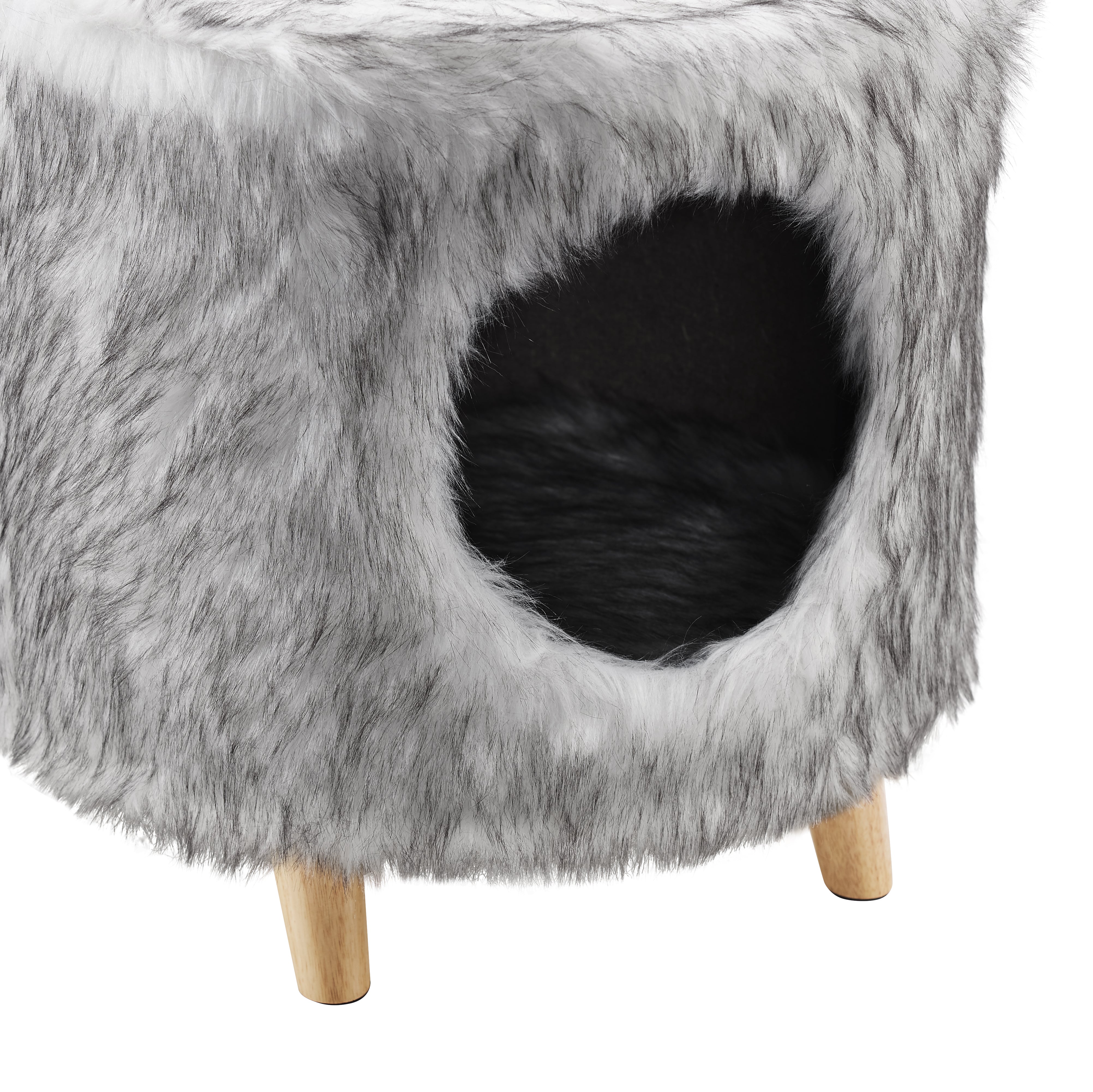 Gray Cat Tree Cylinder