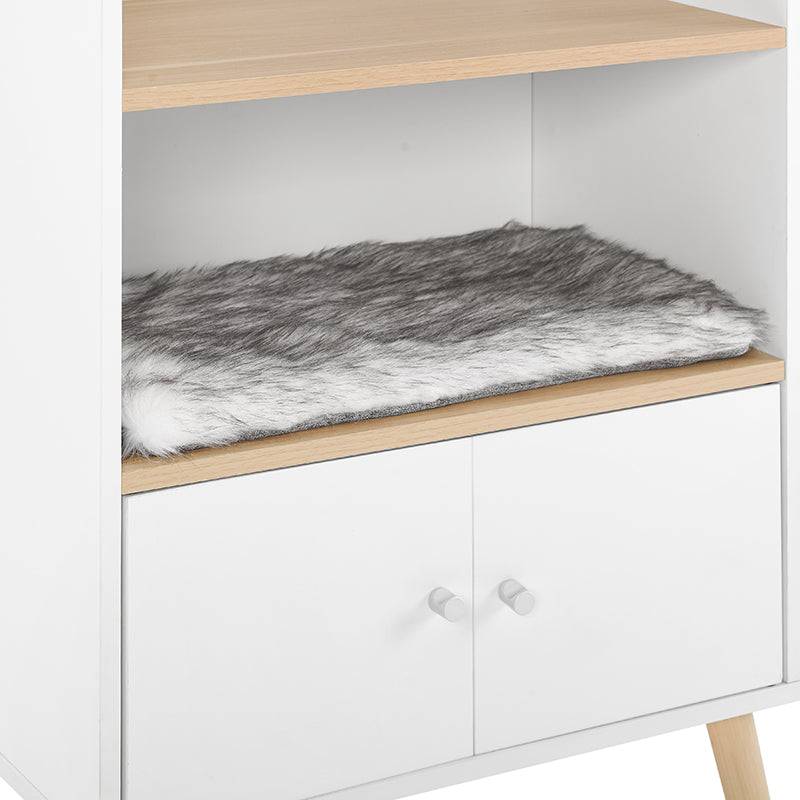 White Cat Tree Bookshelf