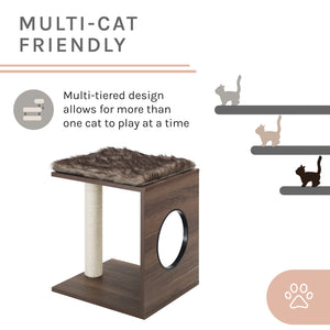 Sheree® 17" Dark Brown Cat Tree