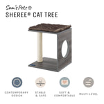 Sheree® 17" Gray Brown Cat Tree