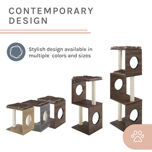 Sheree® 17" Gray Brown Cat Tree
