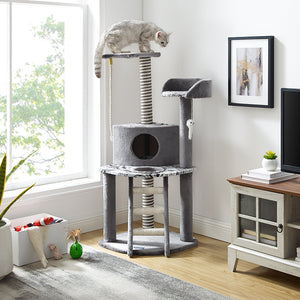 Dazzle® 47" Gray Cat Scratching Tree