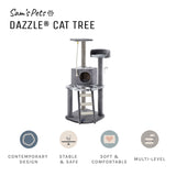 Dazzle® 47" Gray Cat Scratching Tree