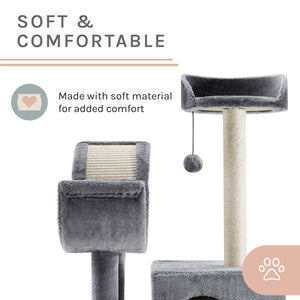 Submarine 60" Gray Hard Box Cat Tree