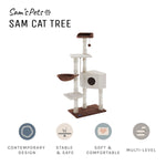 Sam 54" White Cat Tree