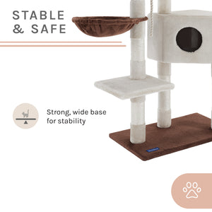 Sam 54" White Cat Tree