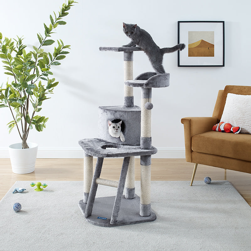 Chachi 49" Gray Cat Tree