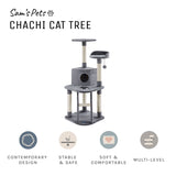 Chachi 49" Gray Cat Tree