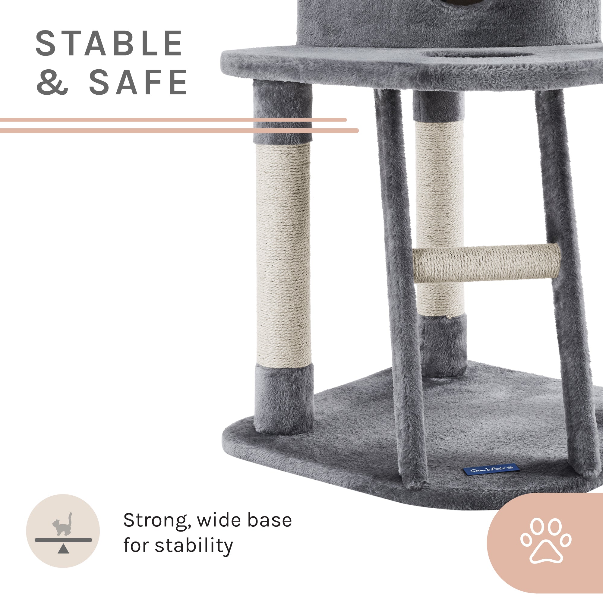 Chachi 49" Gray Cat Tree