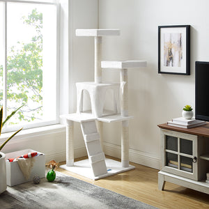 Sam 50" White Cat Tree