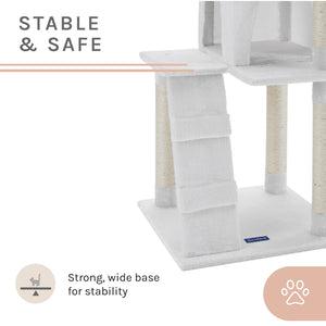 Sam 50" White Cat Tree