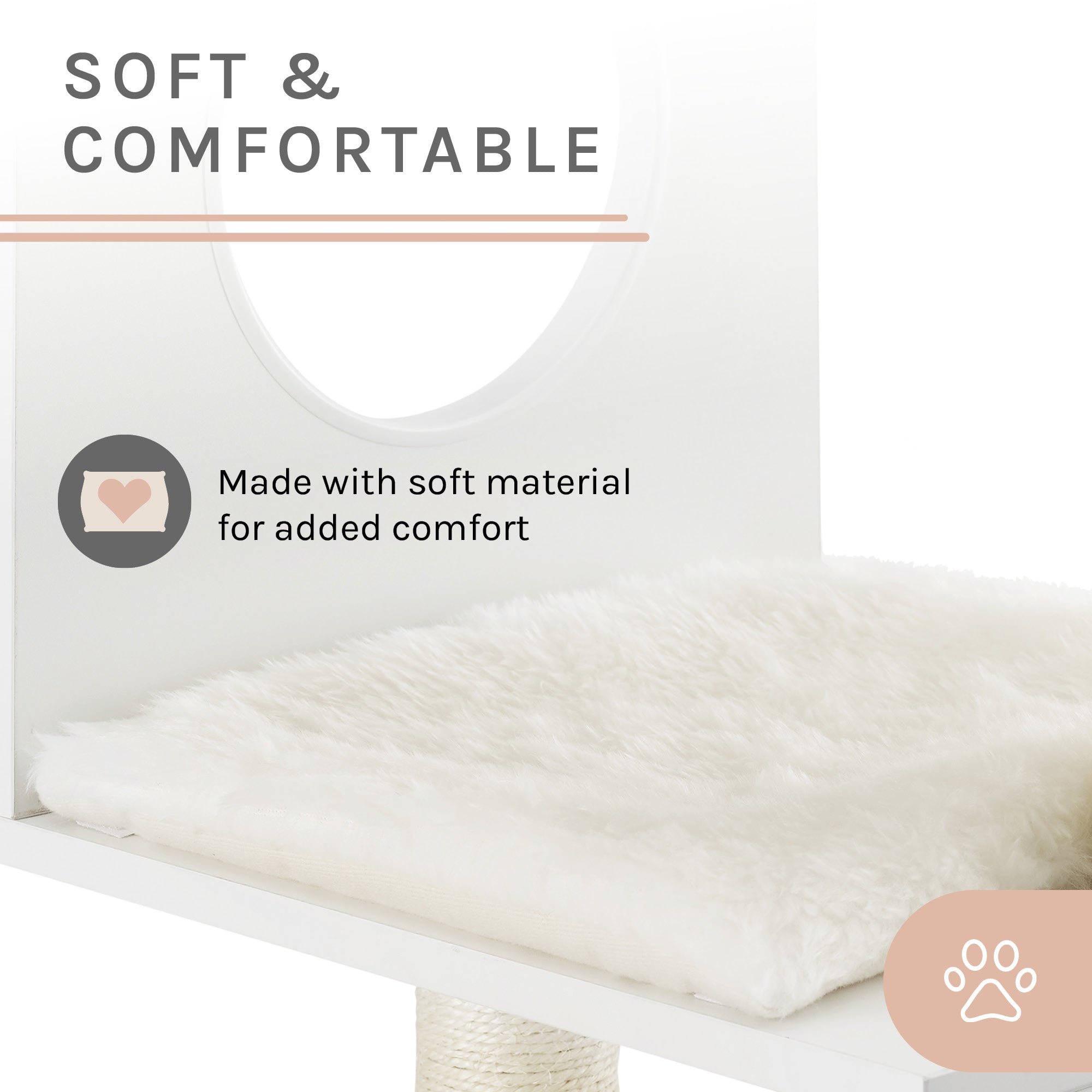 Sheree® 50" White Cat Tree