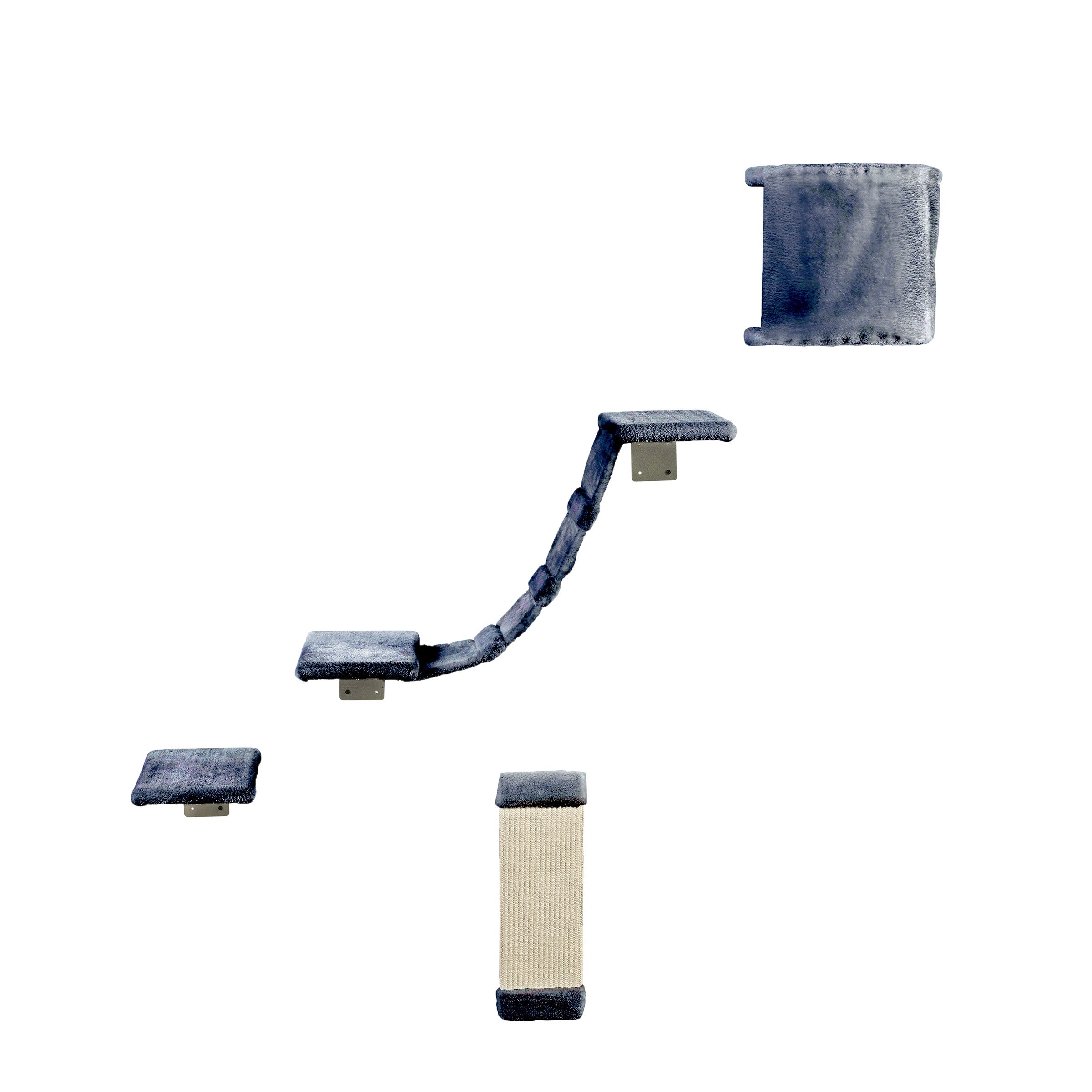 Addison Wall Climber Cat Tree in Gray