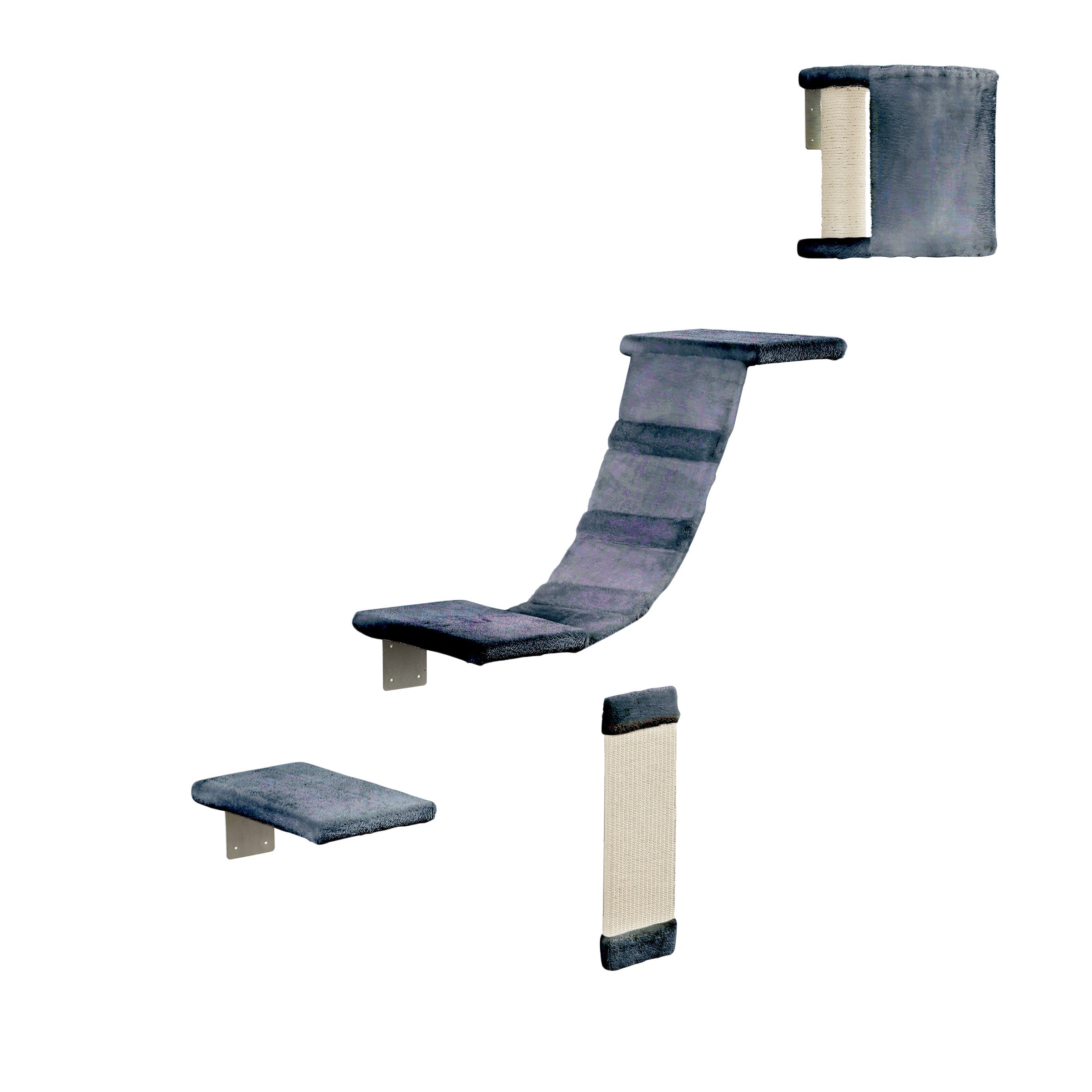 Addison Wall Climber Cat Tree in Gray