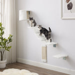 Addison Wall Climber Cat Tree in White
