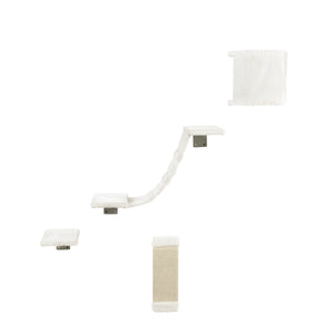 Addison Wall Climber Cat Tree in White