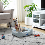 Arlo® Extra Small Blue Plaid Dog Bed