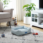 Arlo® Extra Small Blue Plaid Dog Bed