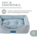 Arlo® Extra Small Blue Plaid Dog Bed