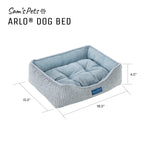 Arlo® Extra Small Blue Plaid Dog Bed