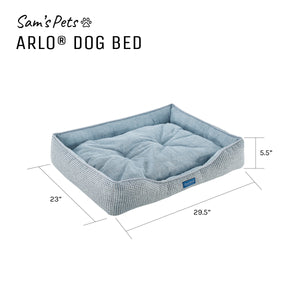 Arlo® Medium  Blue Plaid Dog Bed