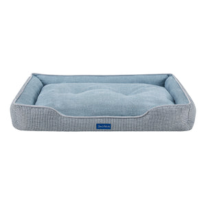 Arlo® Large Blue Plaid Dog Bed
