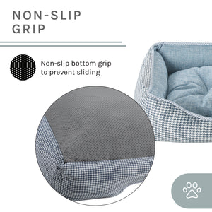 Arlo® Large Blue Plaid Dog Bed