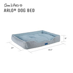 Arlo® Large Blue Plaid Dog Bed