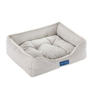 Arlo® Extra Small Brown Plaid Dog Bed