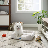 Arlo® Small Brown Plaid Dog Bed